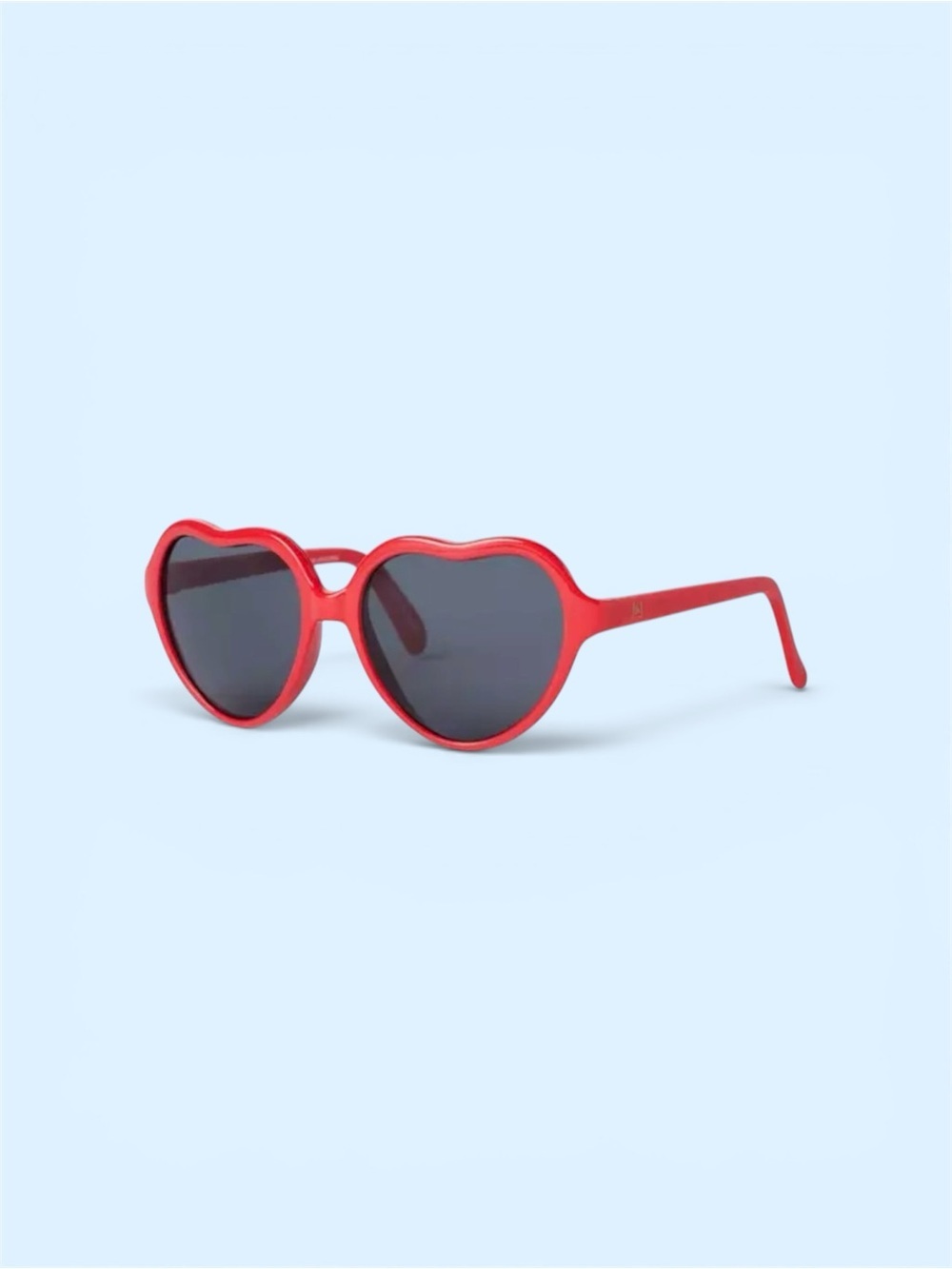 Janie and Jack Heart-Shaped Kids Sunglasses 0-2 years Red Frame Dark UV Lenses